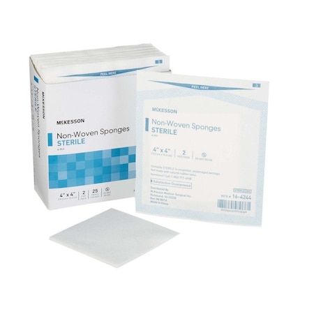 Mckesson Sterile Nonwoven Sponge, 4 x 4 Inch 16-4244